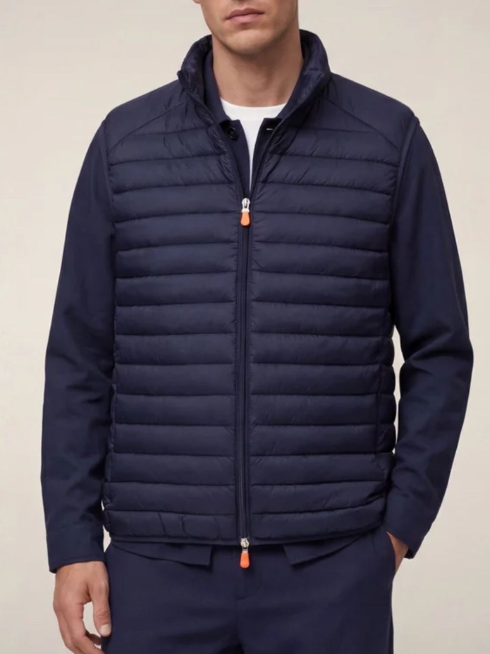 Save The Duck Men’s Giga Faux Sherpa-Lined Puffer Vest - size small